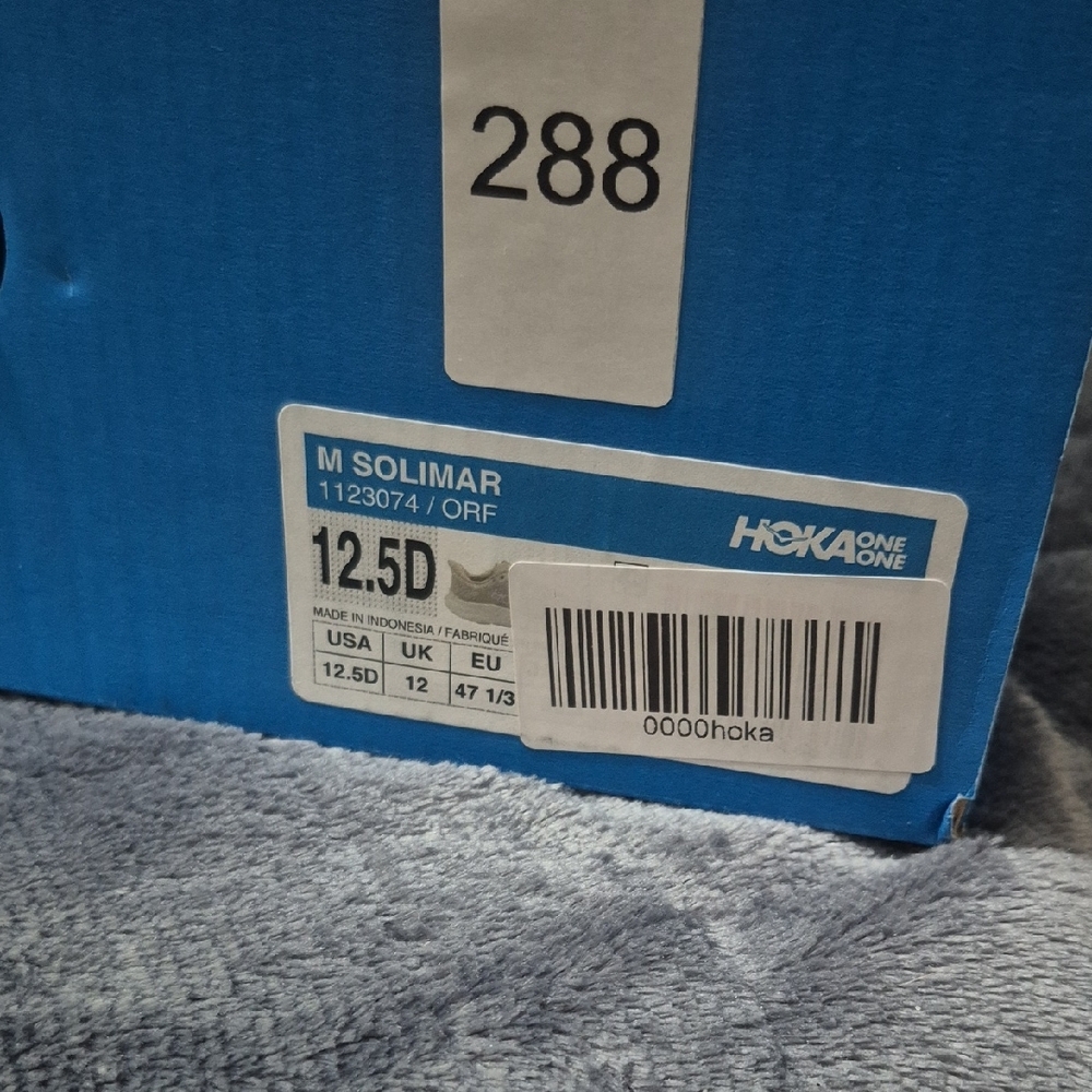 HOKA Solimar Men’s Size 12.5 D Beige Cream Running Shoes NWT - Picture 5 of 6